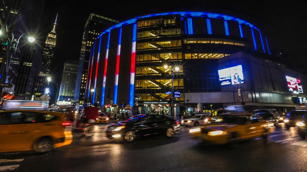 MSG exterior at night