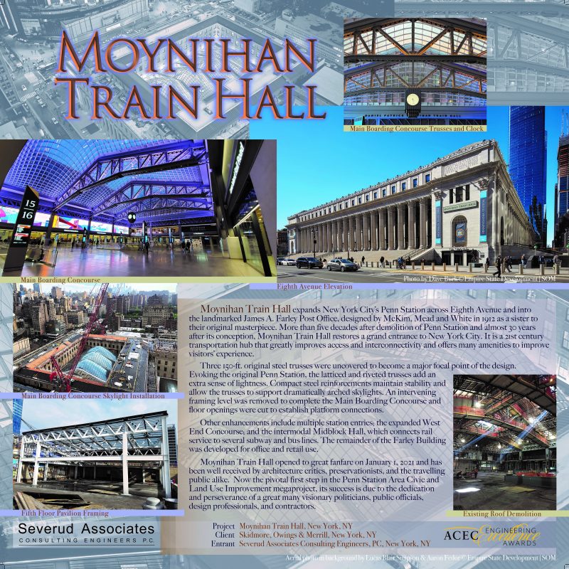 Severud – ACEC 2022 EEA – Moynihan Train Hall – Panel – Grand and Grand Conceptor